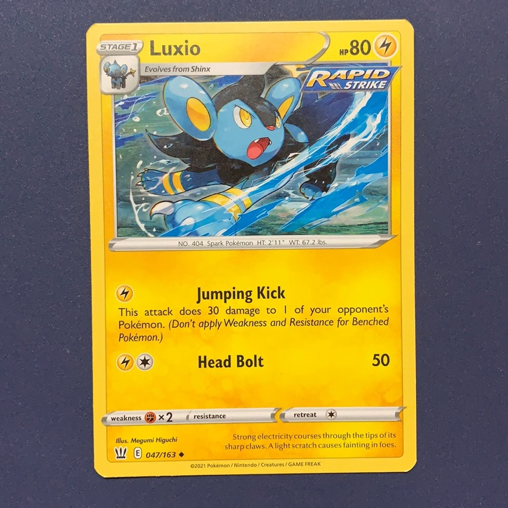 Luxio Pokémon card 47/163